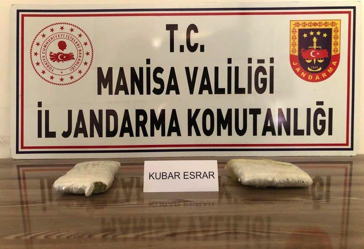 Manisa\'da 1 kilo 350 gram esrar ele geçirildi