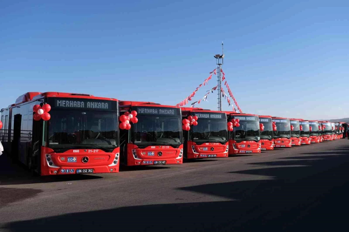 Ankara Büyükşehir Belediyesi\'ne CNG yakıt sistemli yeni otobüsler