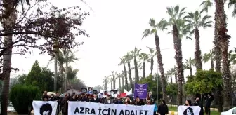 Arkadaşları yağmur altında Azra için adalet istedi