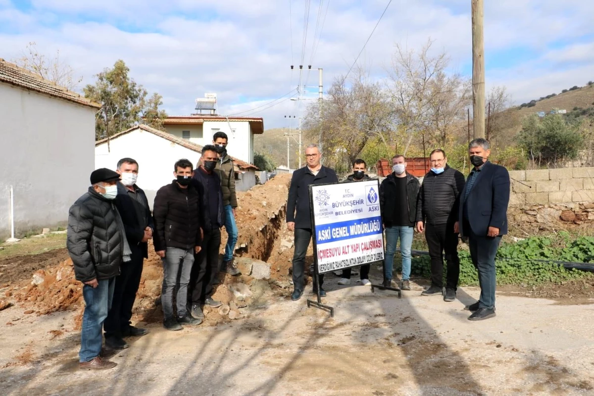 Aydın Büyükşehir Belediyesi Savrandere Mahallesi\'nin altyapısını yeniliyor