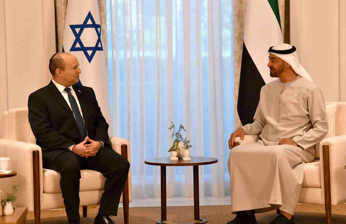 Birleşik Arap Emirlikleri\'nde tarihi zirveİsrail Başbakanı Bennett ve Abu Dabi Veliaht Prensi bir araya geldi