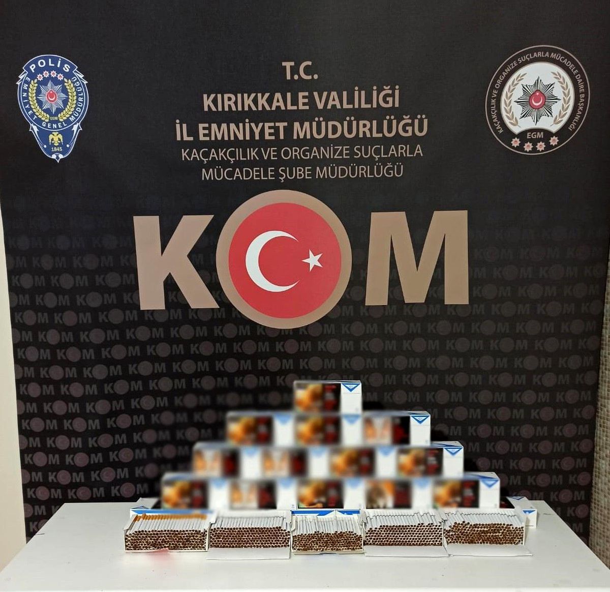 Kırıkkale\'de 4 bin 800 adet makaron ele geçirildi