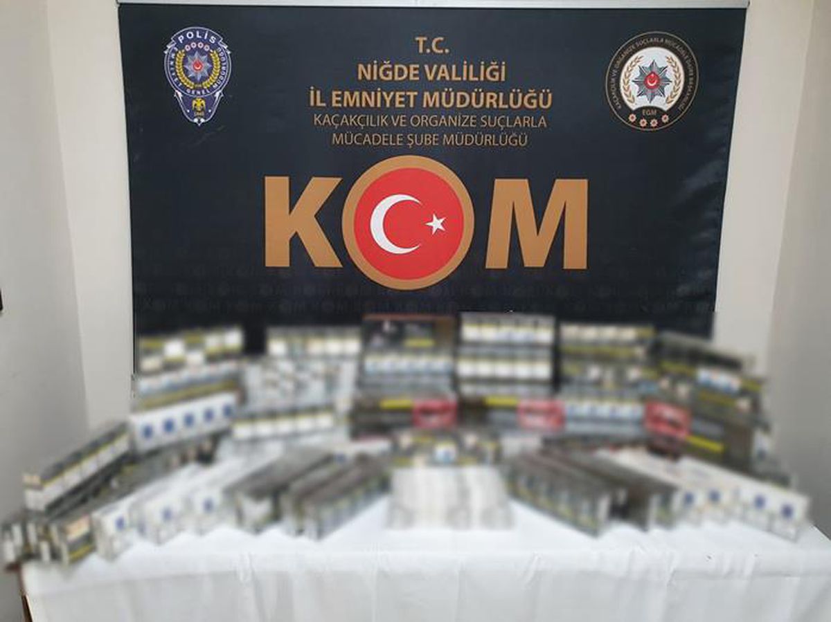Niğde\'de 1060 paket kaçak sigara ele geçirildi