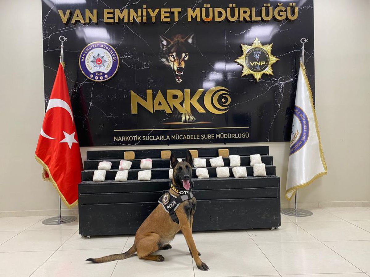 Van\'da bir haftada 109 kilo 450 gram eroin ele geçirildi