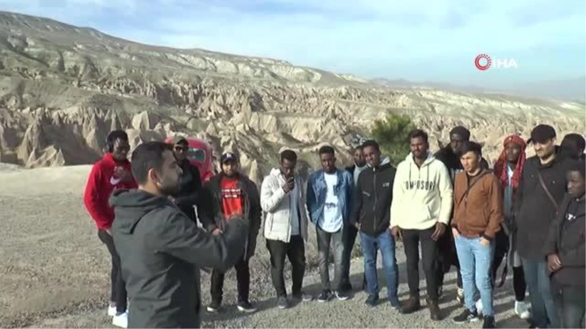 Yabancı öğrenciler Kapadokya\'ya hayran kaldı