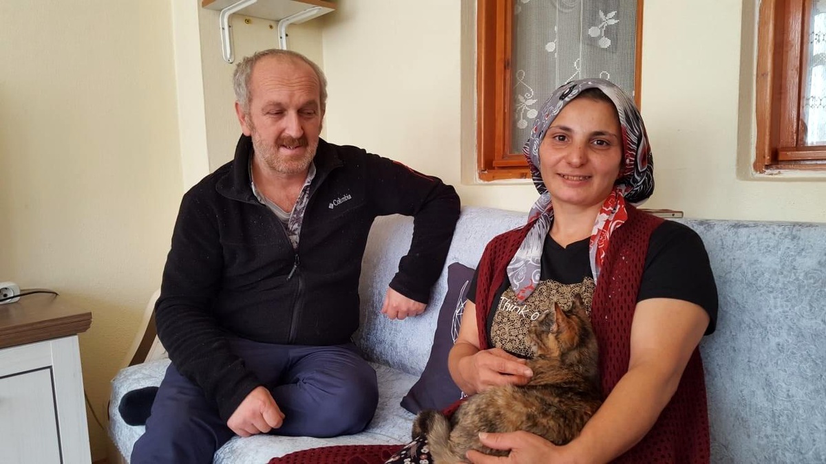 Yaramaz kedi yorganla birlikte çamaşır makinesine atıldı! İtfaiye ekipleri son anda kurtardı