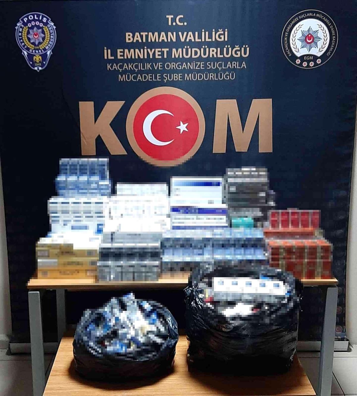 Batman\'da 3 bin 370 paket kaçak sigara ele geçirildi