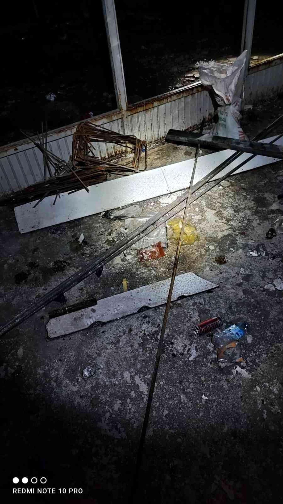 İnşaat demiri hırsızlarına suçüstü