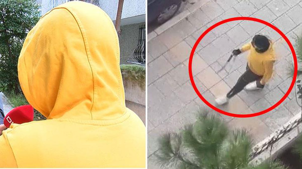 İstanbul\'da sokakta kılıçla gezen sarı kapüşonlu genci gördünüz mü? Sırrı çözüldü