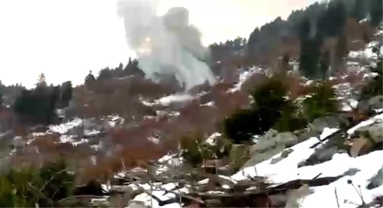 PKK sığınağında ele geçirilen patlayıcılar kontrollü olarak patlatıldı