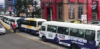 TEGUCİGALPA - Honduras'ta toplu taşıma araçlarının şoförlerinden protesto