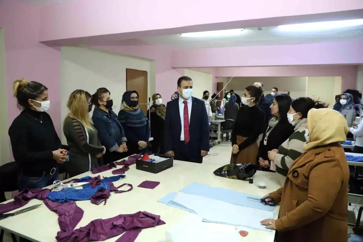 Vali Akbıyık, kadın kooperatifini ziyaret etti