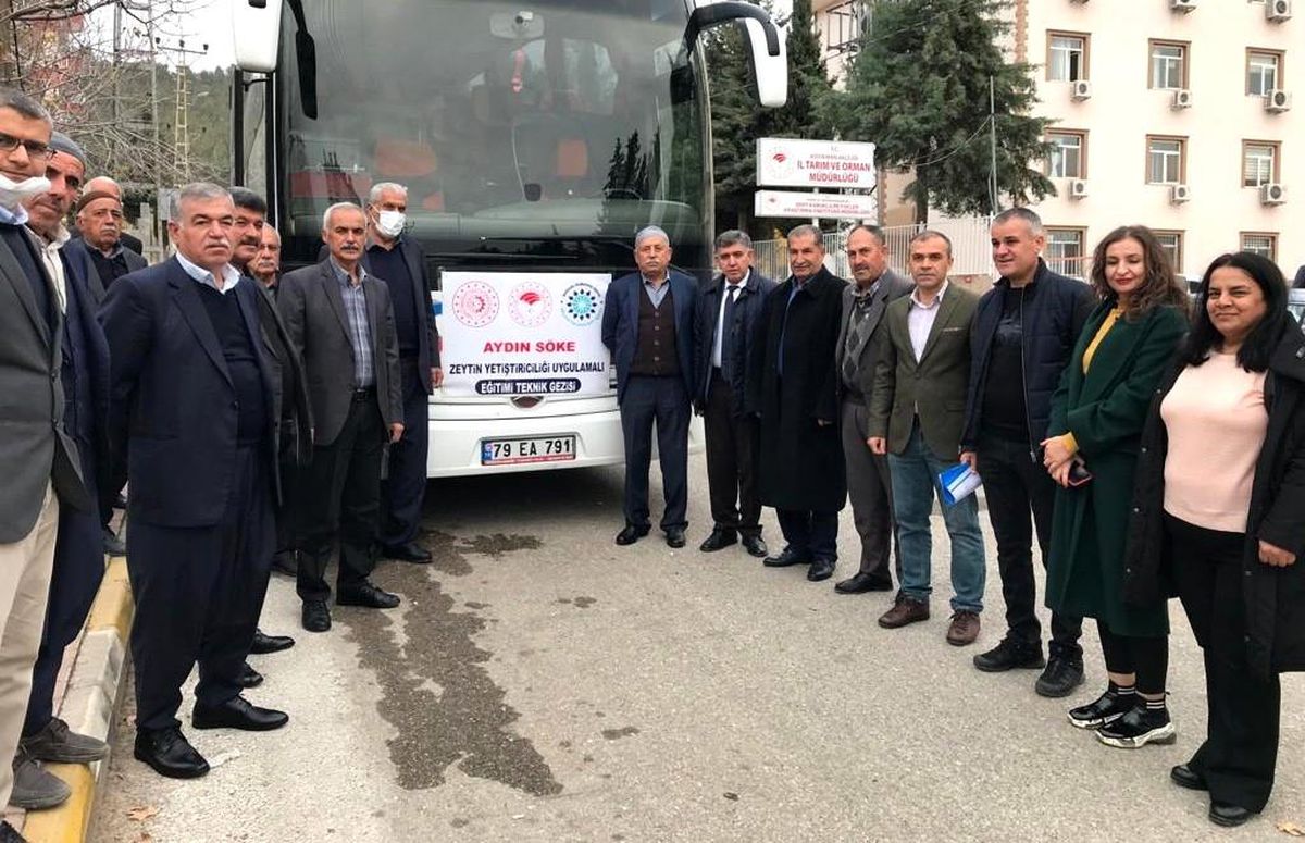 Zeytin üreticileri eğitim için Aydın\'a gitti