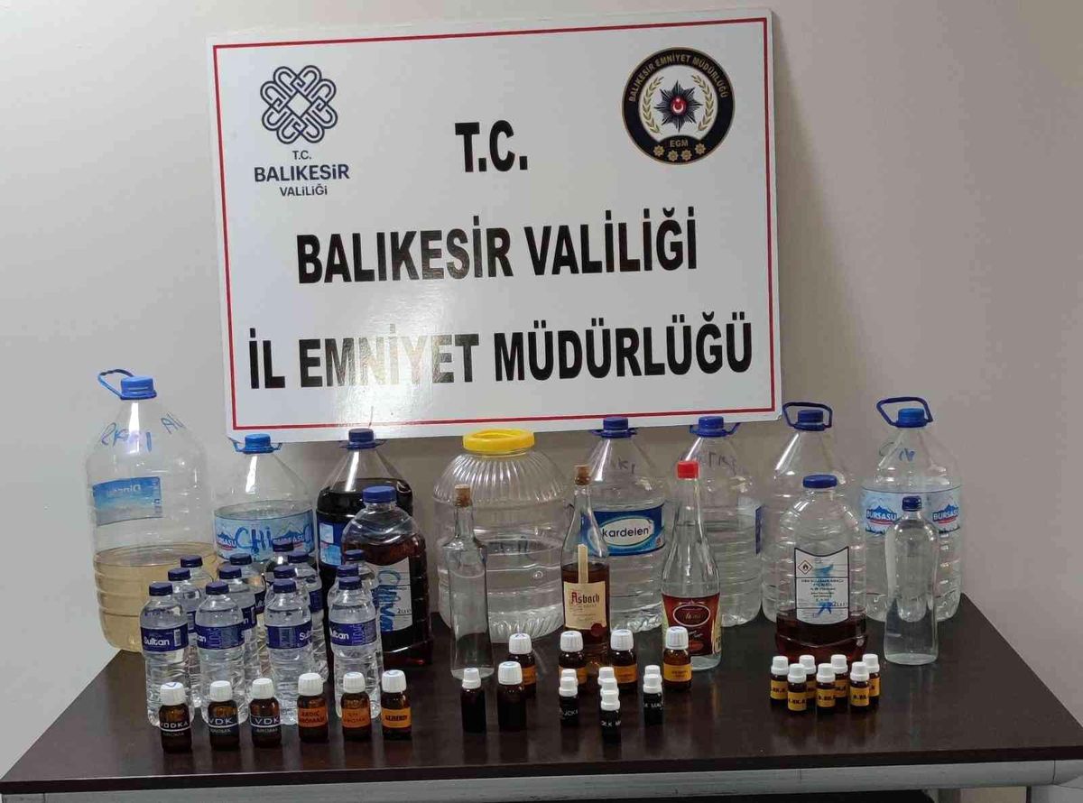 Balıkesir\'de kaçak içki ve uyuşturucu operasyonu