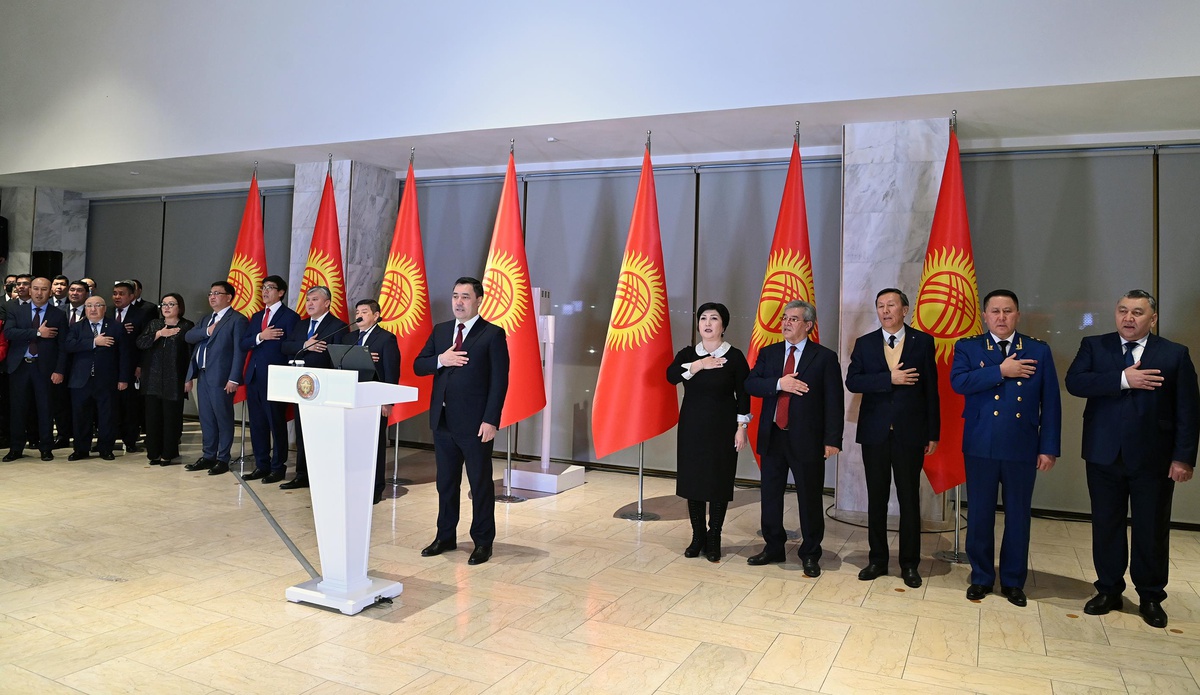 Caparov, Kırgızistan\'ın bağımsızlığının 30. yılı dolayısıyla resepsiyon verdi