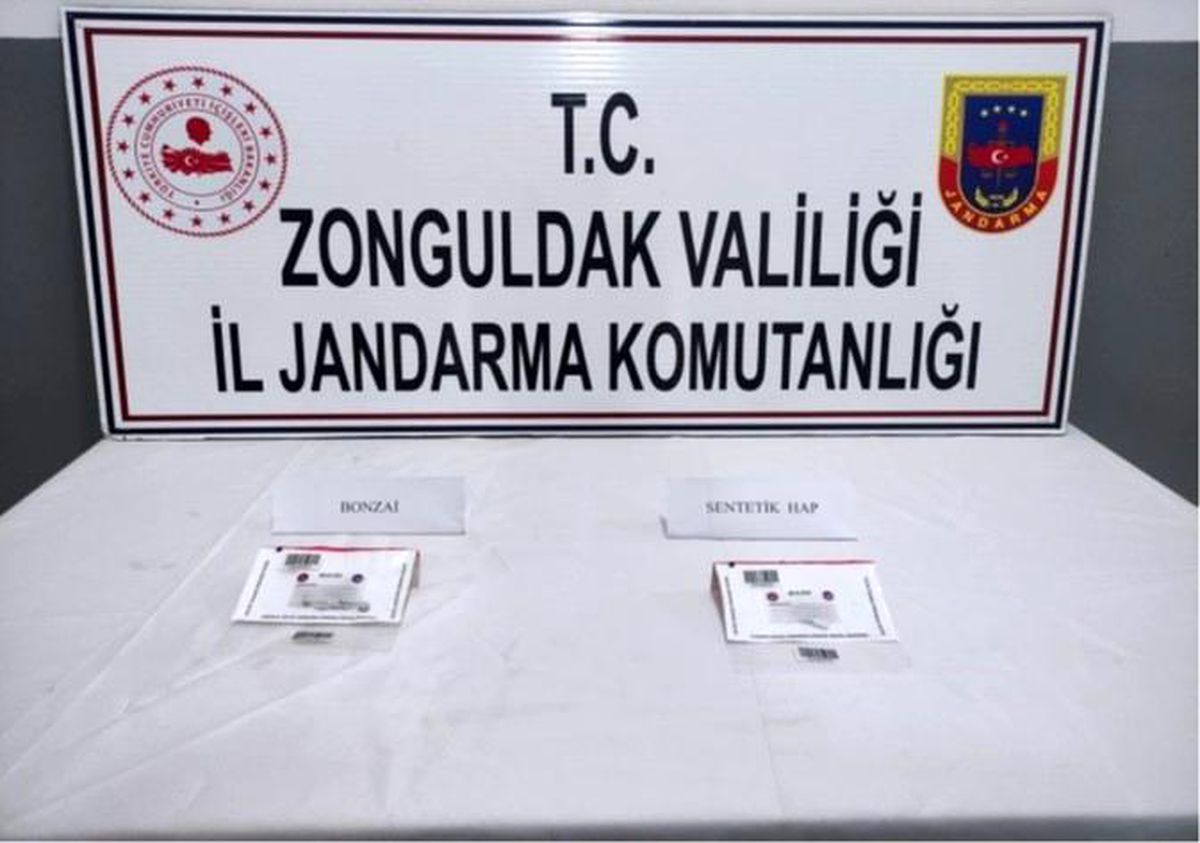 Jandarmanın arama yaptığı araçtan uyuşturucu çıktı