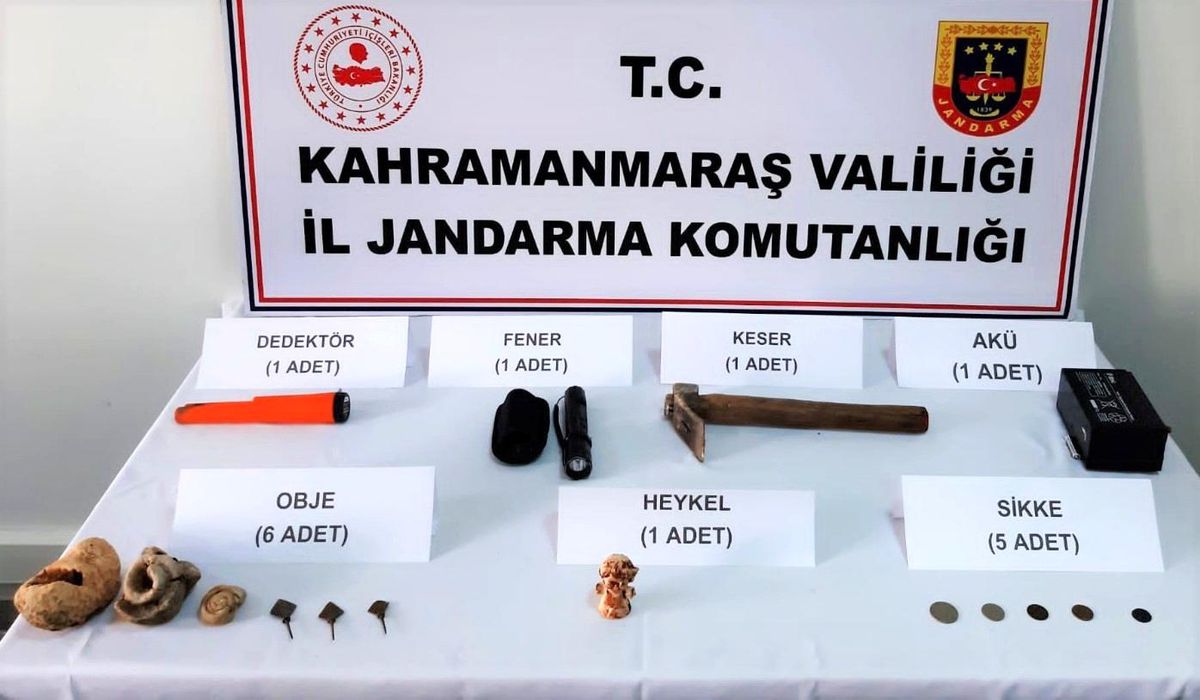 Kahramanmaraş\'ta tarihi eser kaçakçılığı