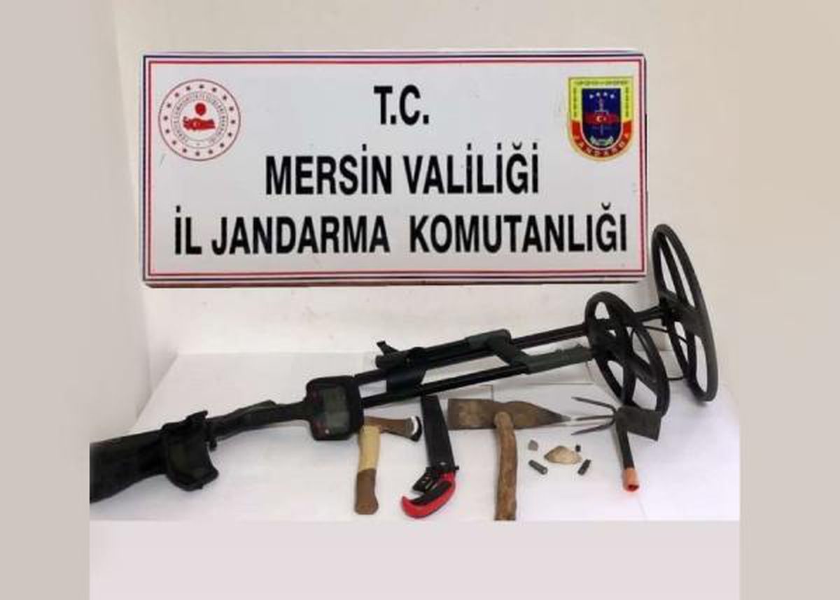 Mersin\'de kaçak kazıya suçüstü
