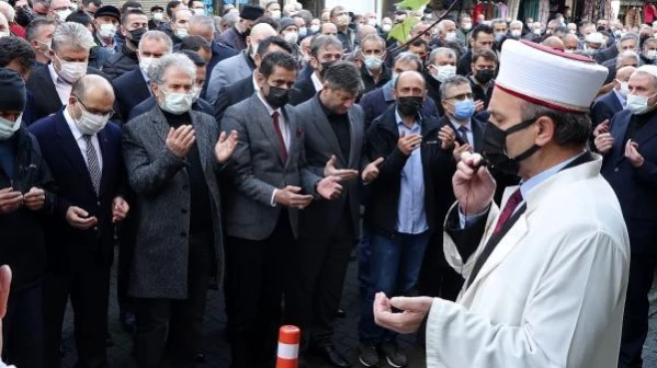 MHP'li Kalyoncu'nun ağabeyi, Trabzon'da son yolculuğa uğurlandı