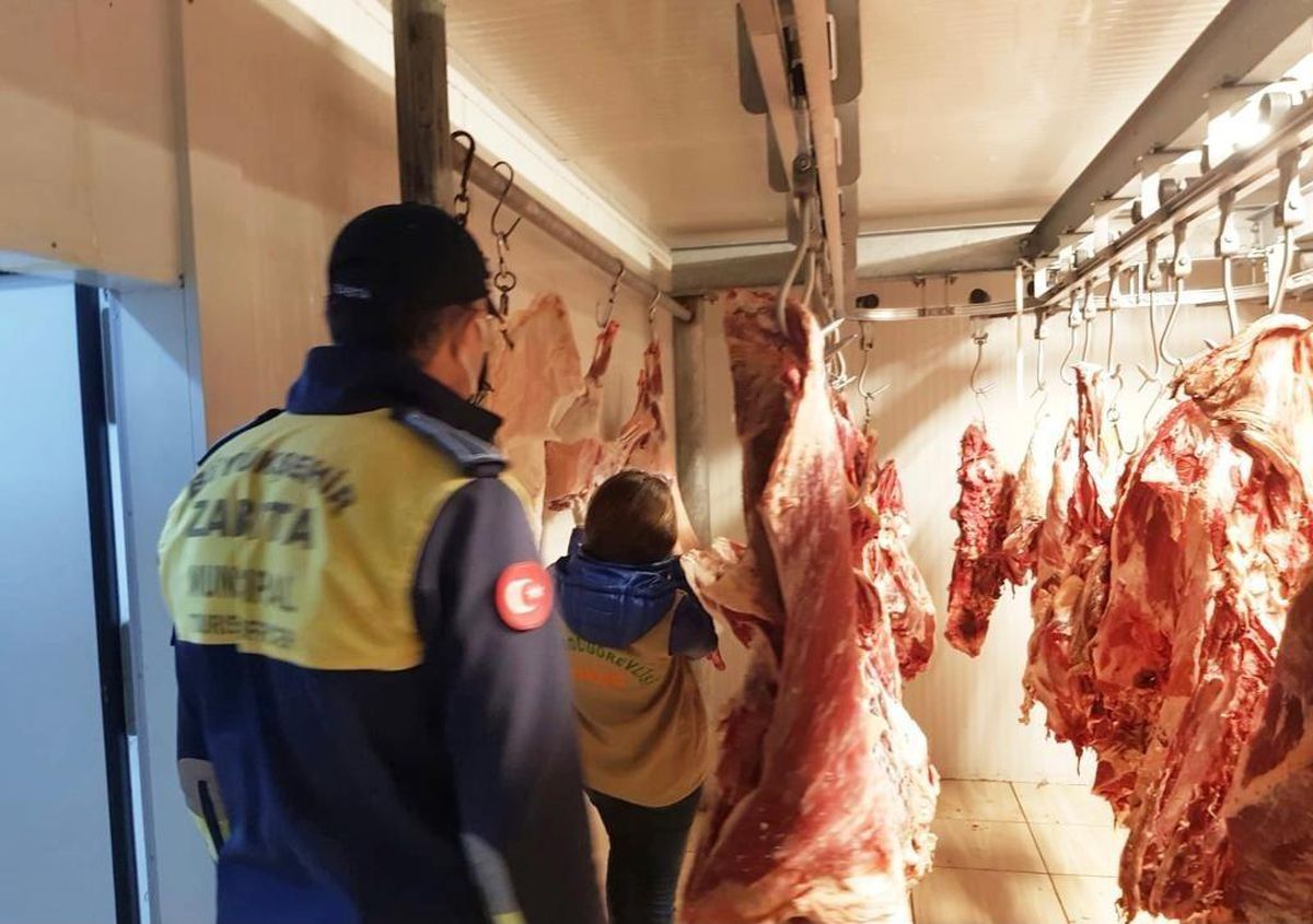 Ordu\'da usulsüz 1 ton ete el konuldu