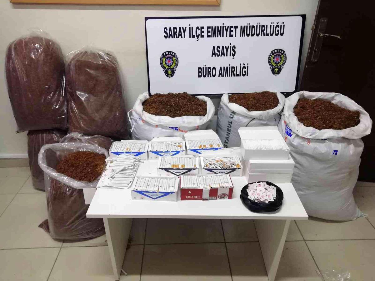 Tekirdağ\'da 93 kilogram kaçak tütün ele geçirildi