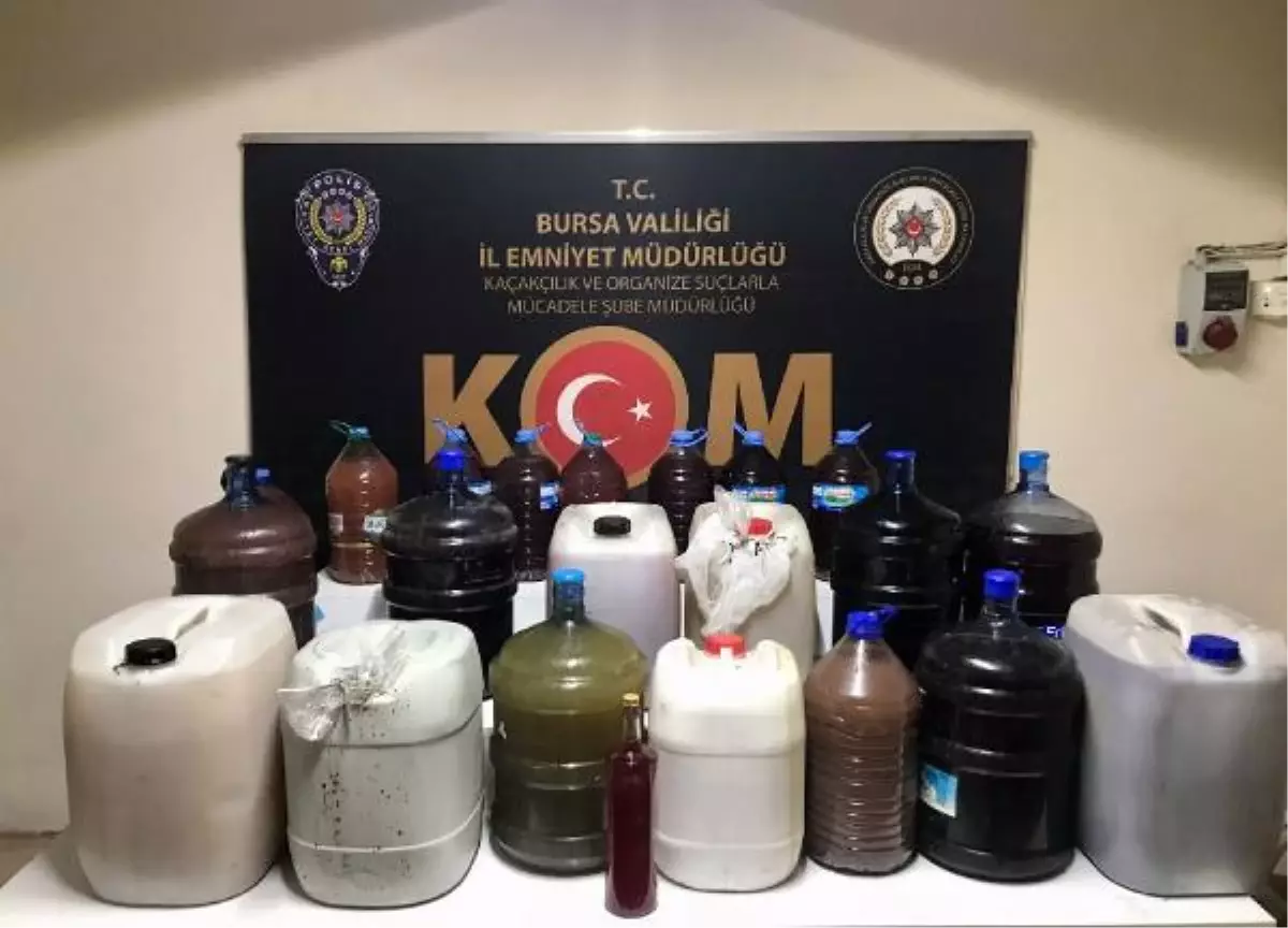 Bursa'da sahte içki operasyonu: 2 gözaltı