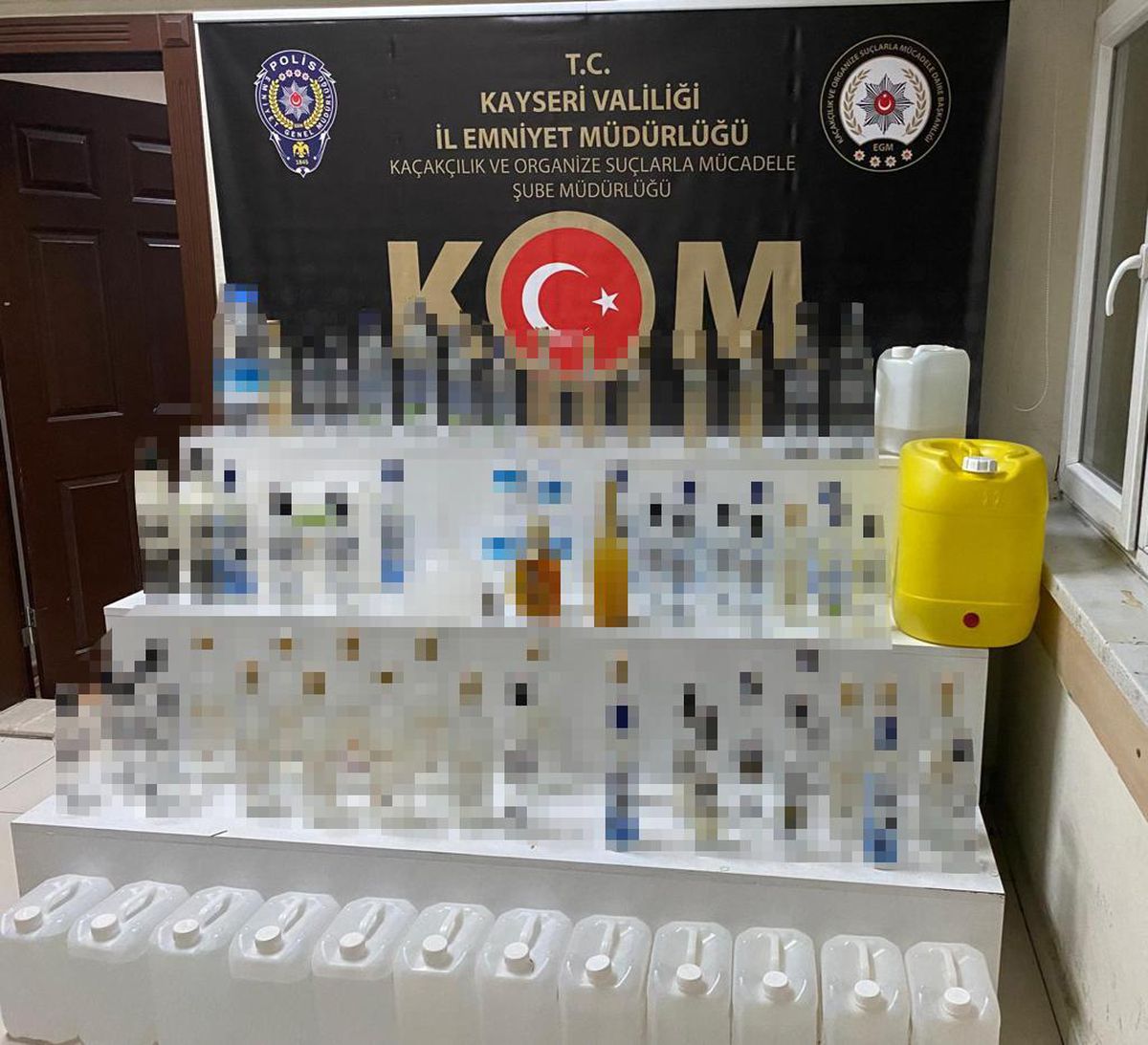 Kayseri\'de yılbaşı öncesi kaçak içki operasyonu