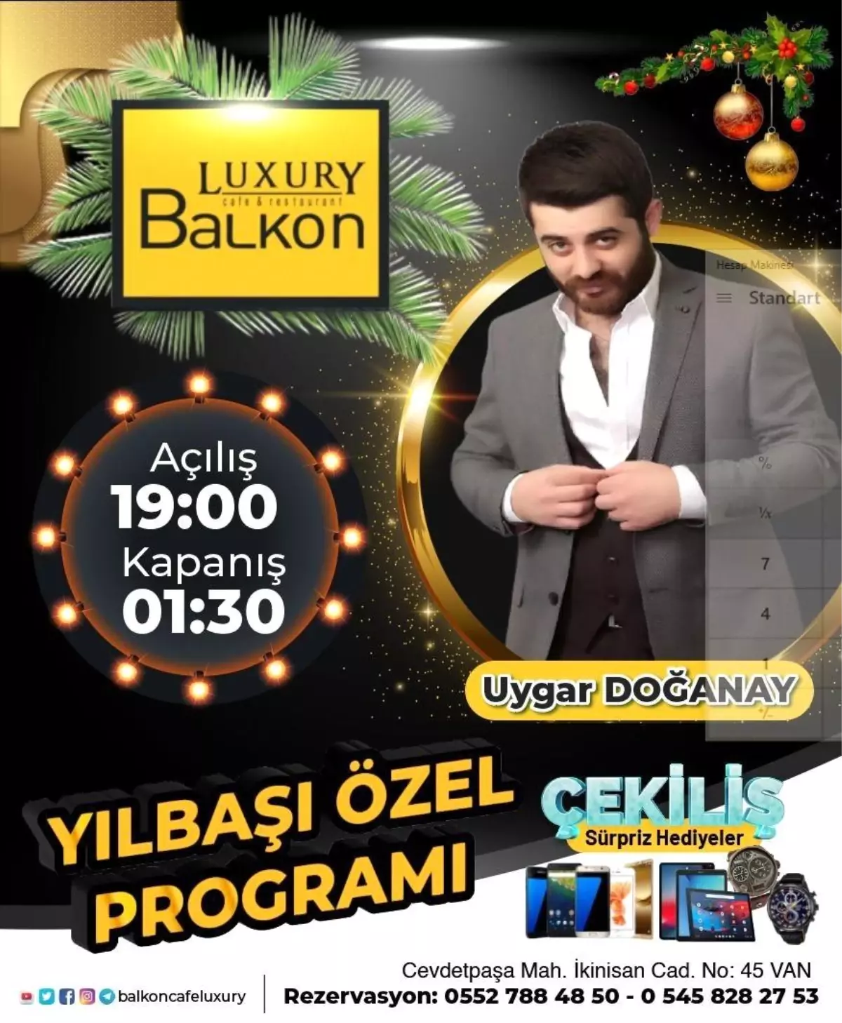 Luxury Balkon\'dan muhteşem yılbaşı programı