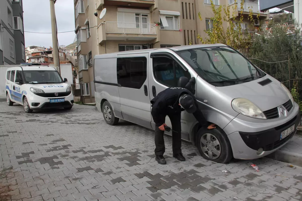 Söke\'de park halindeki 17 aracın lastiği patlatıldı