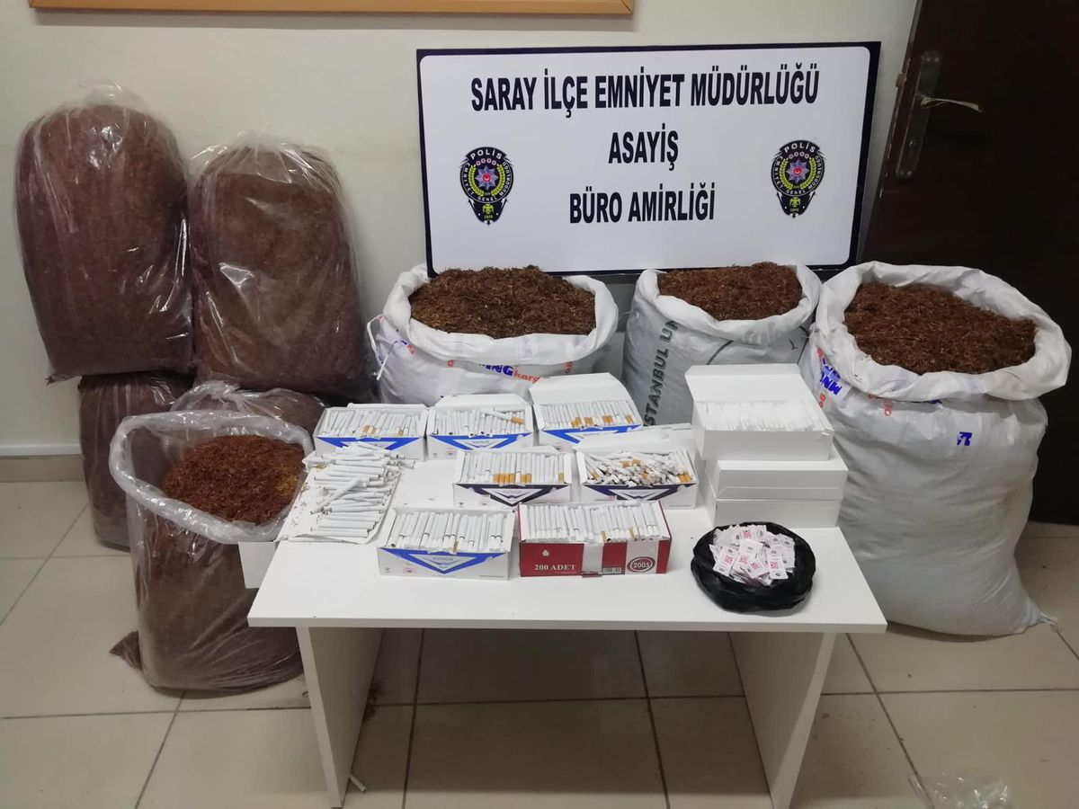 Tekirdağ\'da 93 kilogram kaçak tütün ele geçirildi