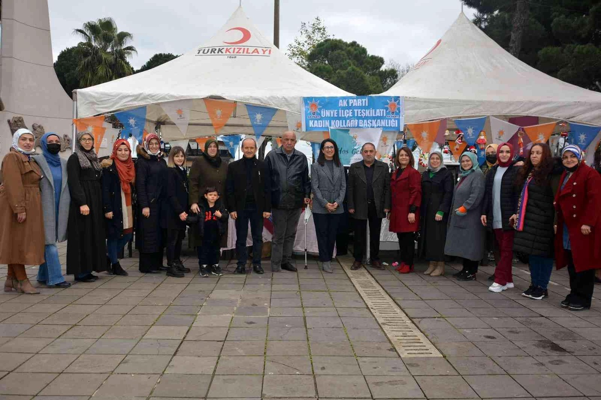 Ak kadınlardan üreten kadınlar sergisi
