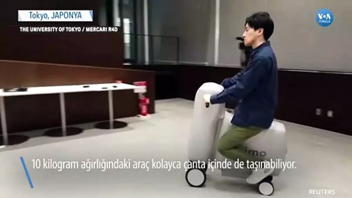 Çantada Taşınabilen Şişme Scooter 'Poimo'