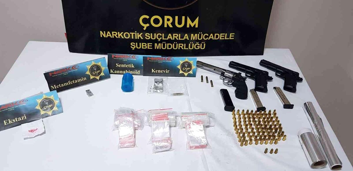 Çorum polisinden uyuşturucu operasyonu