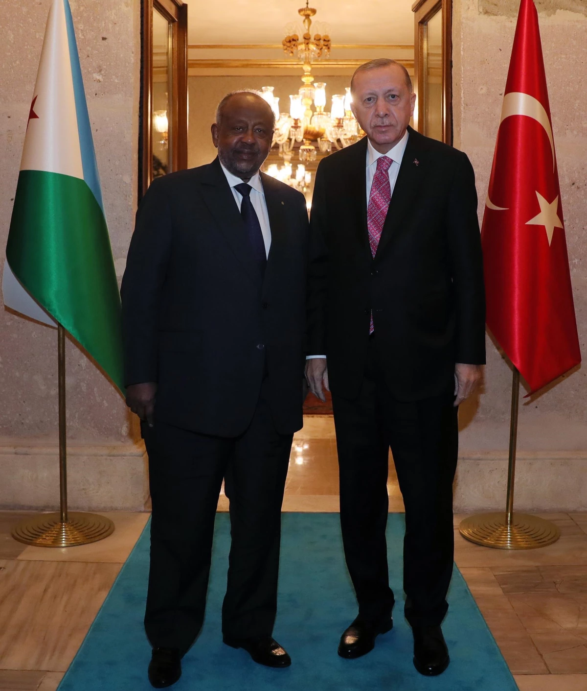 Son dakika gündem: Cumhurbaşkanı Erdoğan, Cibuti Cumhurbaşkanı Guelleh ile görüştü