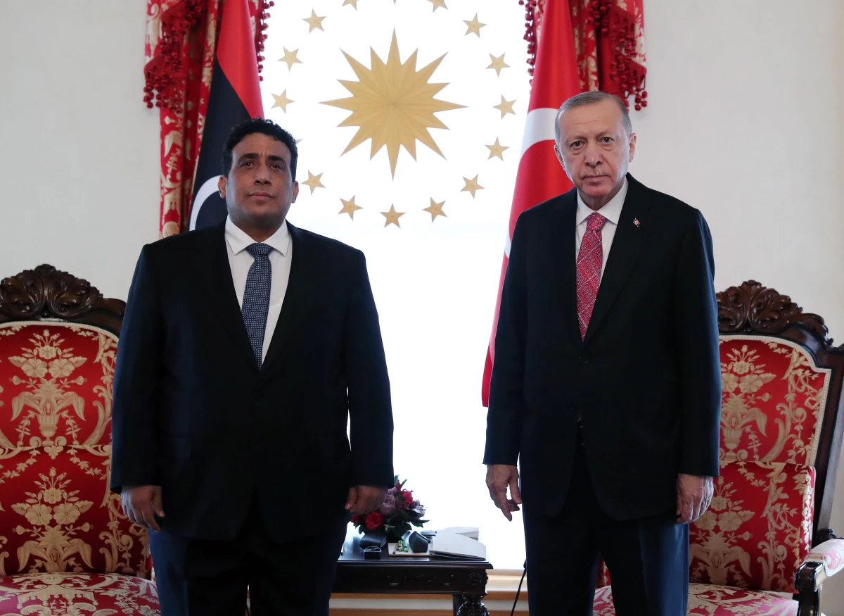 Cumhurbaşkanı Erdoğan, Libya Başkanlık Konseyi Başkanı Menfi ile görüştü