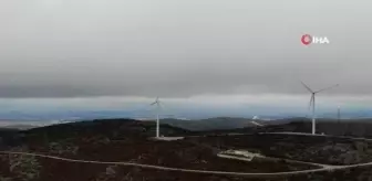 Siste kaybolan rüzgar türbinleri böyle görüntülendi