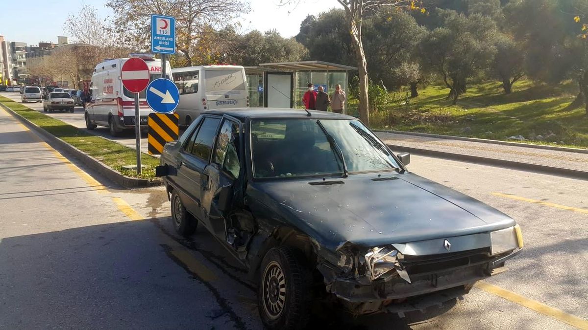 Söke\'de trafik kaza: 1 yaralı