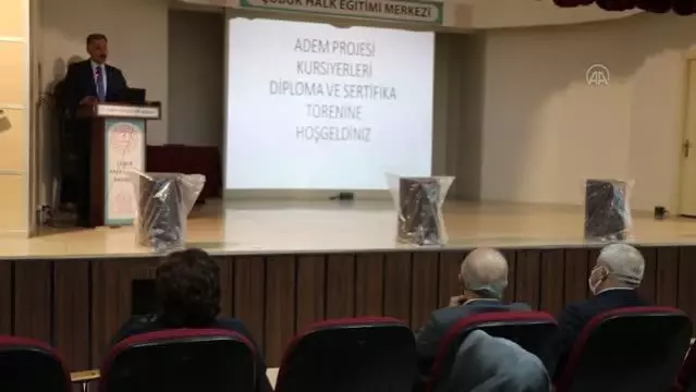 Çubuk ADEM'de sertifika töreni