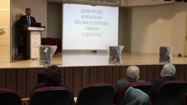 Çubuk ADEM'de sertifika töreni