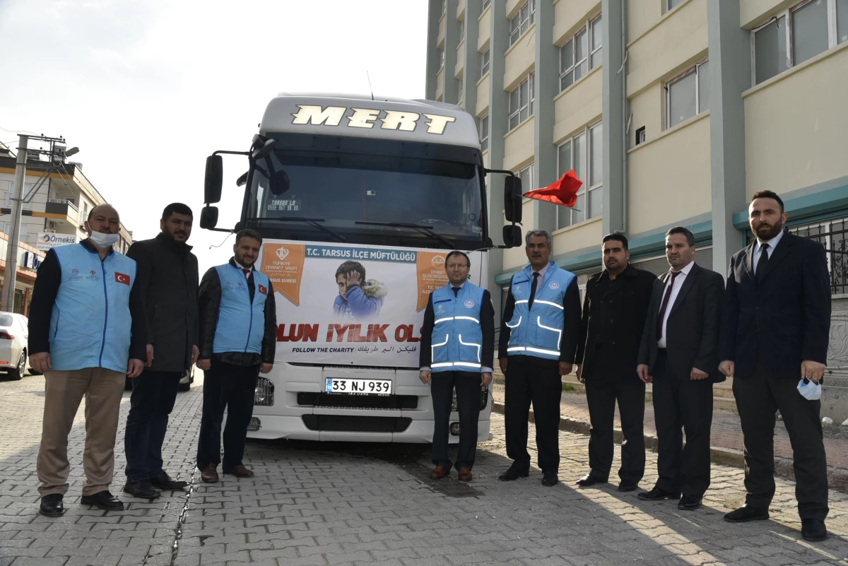 Mersin\'den Barış Pınarı Harekatı bölgesindeki ihtiyaç sahiplerine un yardımı
