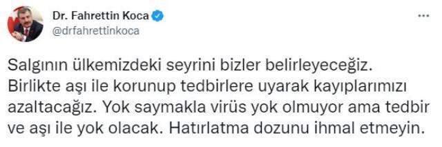 Son Dakika: Türkiye'de 18 Aralık günü koronavirüs nedeniyle 191 kişi vefat etti, 17 bin 644 yeni vaka tespit edildi