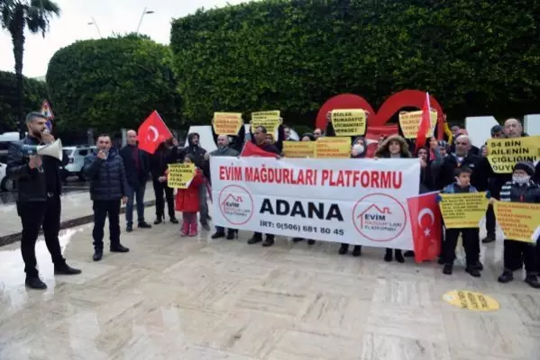 Adana'da 'evim mağdurları' yardım istedi