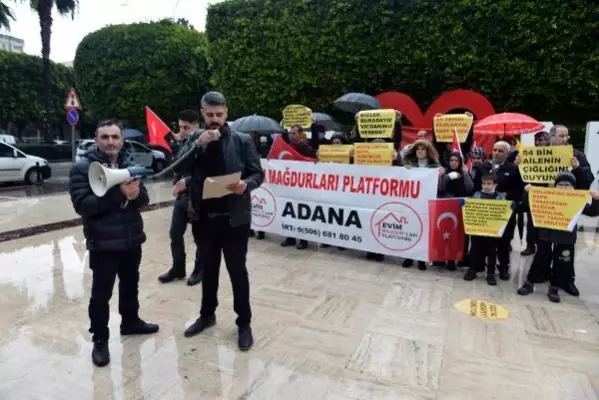 Adana'da 'evim mağdurları' yardım istedi