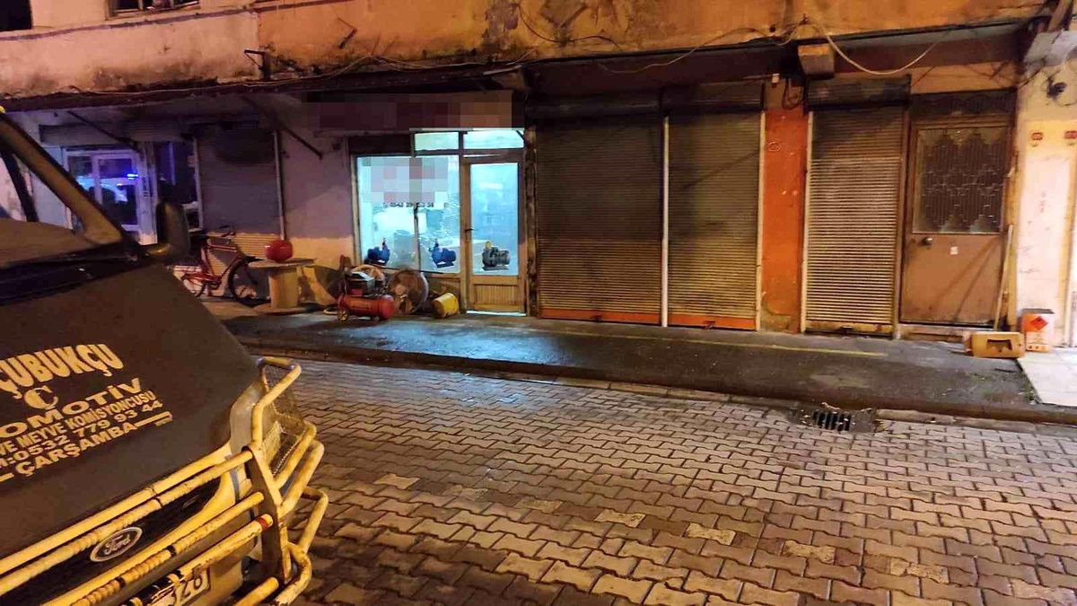 Çarşamba\'da iş yeri kurşunlandı
