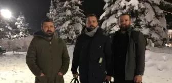 Cenaze için geldiler, kar nedeniyle yayla evinde mahsur kaldılar (2)