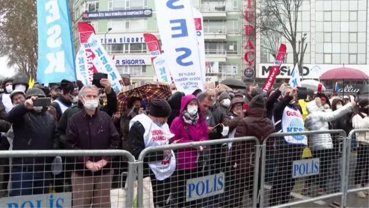 KESK "emekten yana bütçe" talebiyle miting düzenledi