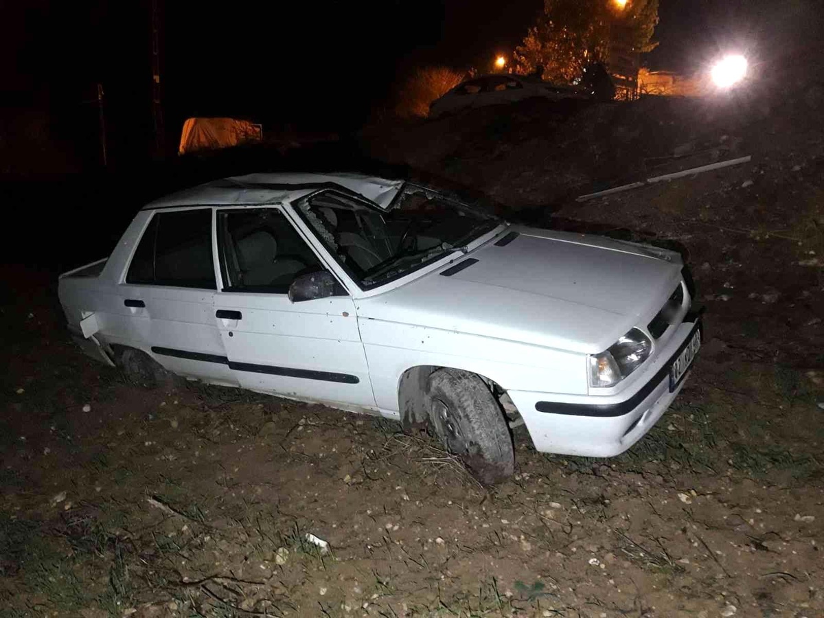 Kontrolden çıkan otomobil takla attı: 2 yaralı