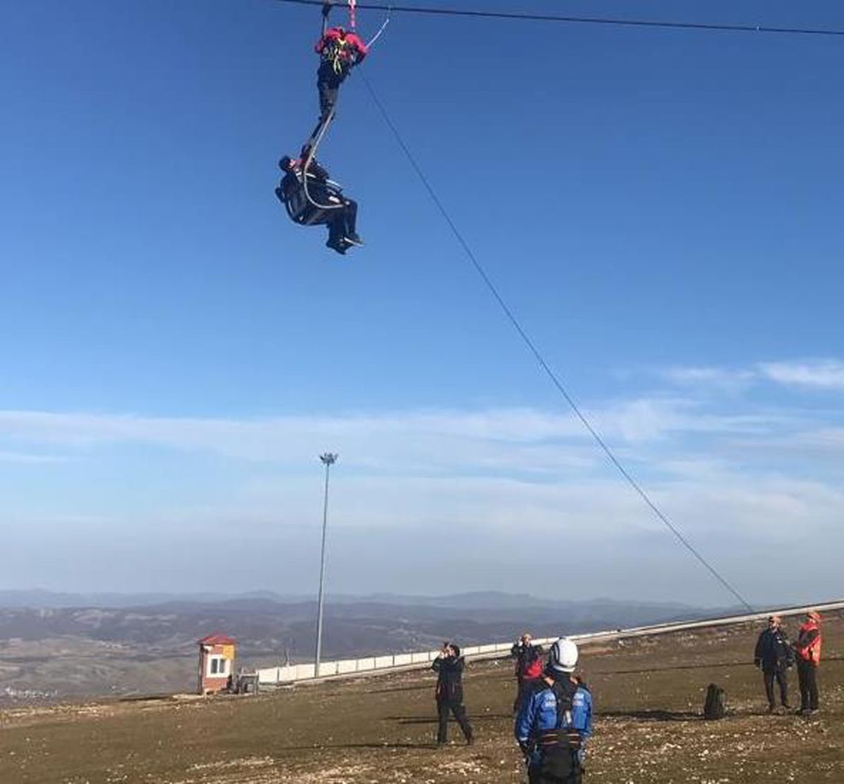 Ladik Akdağ'da nefesleri kesen tatbikat