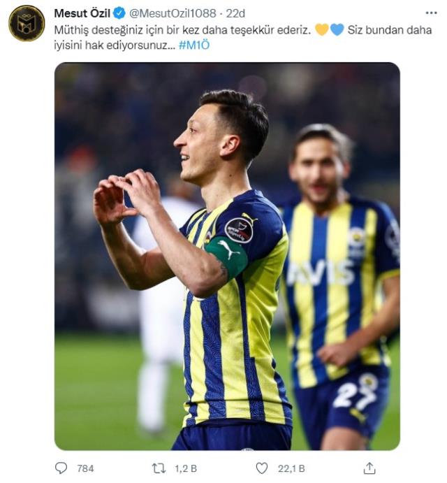 Mesut Özil derbi sonrası Fenerbahçe taraftarına seslendi! Paylaşımına beğeni yağıyor