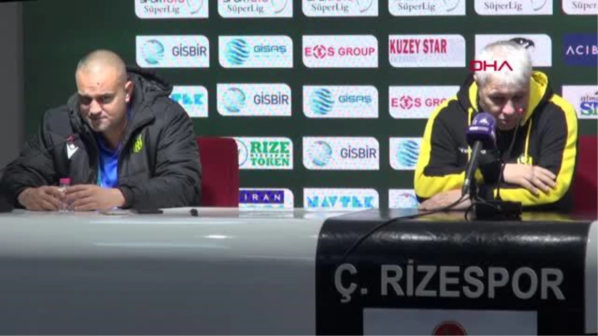 SPOR Çaykur Rizespor - Öznur Kablo Yeni Malatyaspor maçının ardından